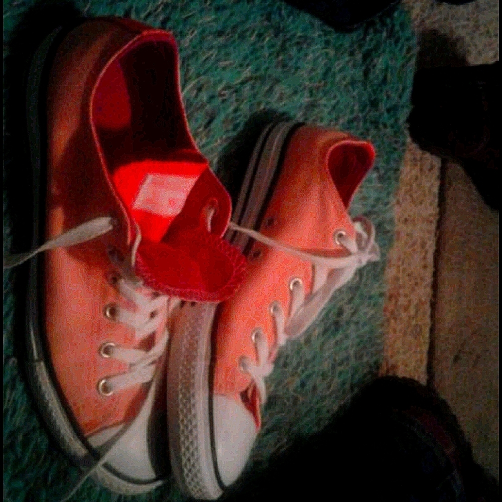 Orange Low Top Converse